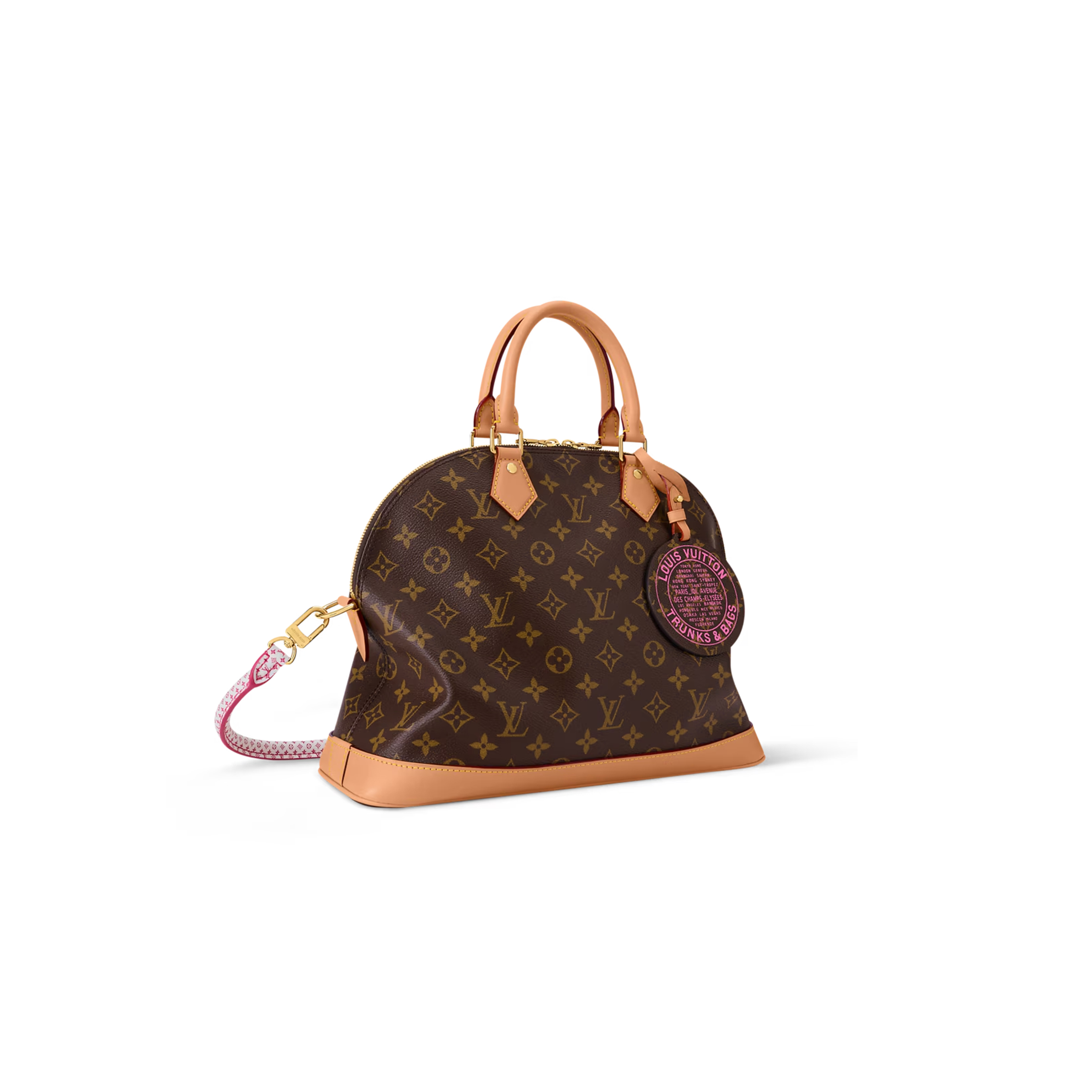 LOUIS VUITTON MASTER MONOGRAM ALMA SOFT MM SHOULDER BAG BROWN M27327 (37*28*13.5cm)